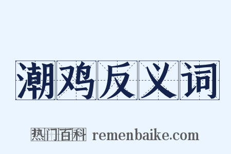 潮鸡反义词是什么意思的图片